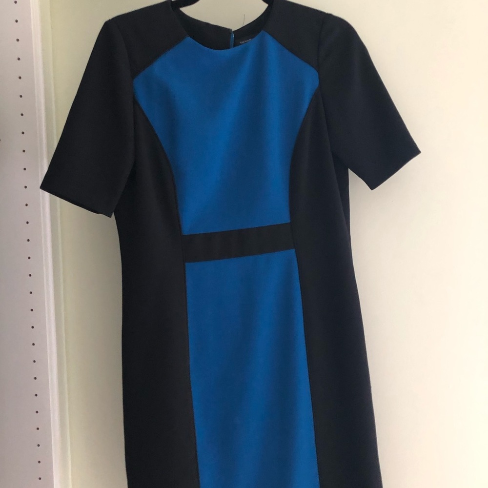 Color block office dress